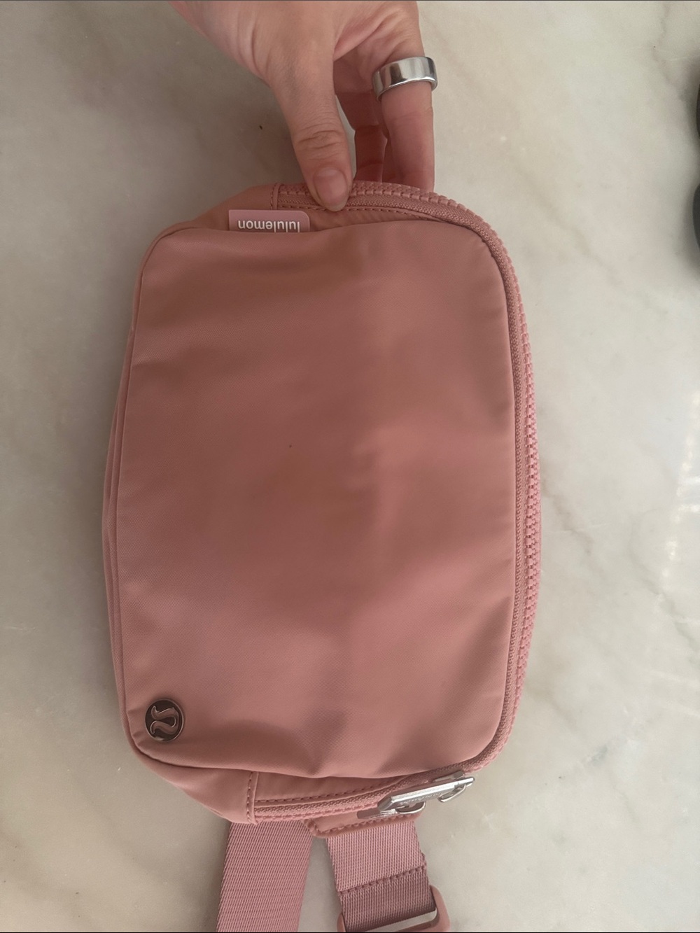 lululemon athletica Dusty Pink  large Crossbody Pouch